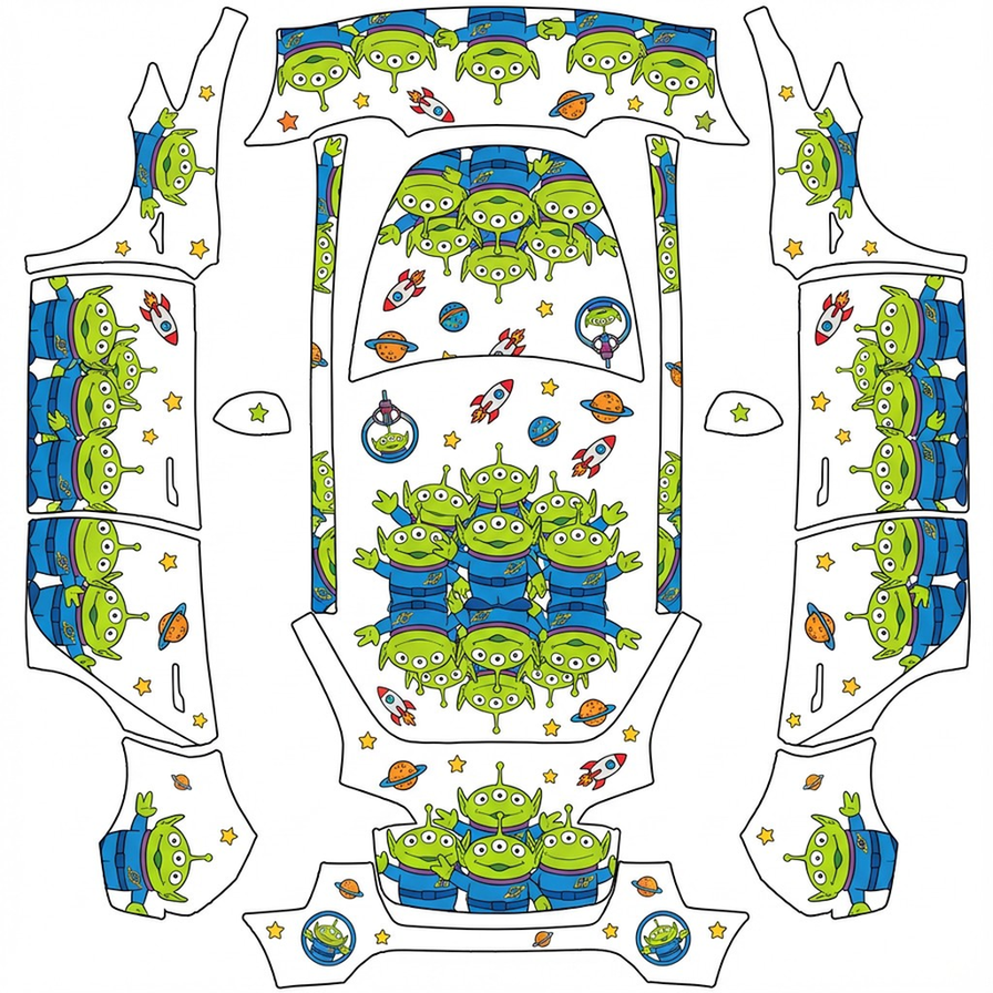 AI Design - 玩具总动员 三眼仔 底色白色