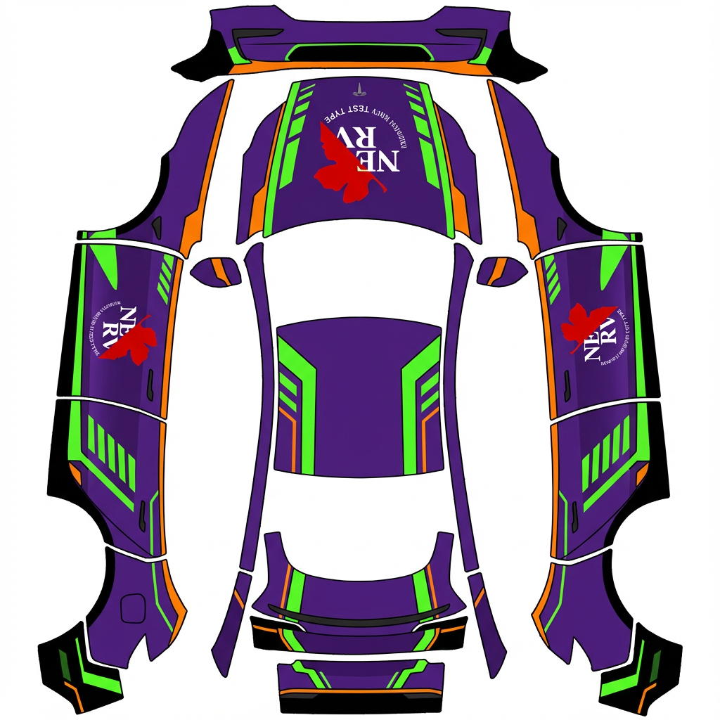 AI Design - 新世纪福音战士初号机配色