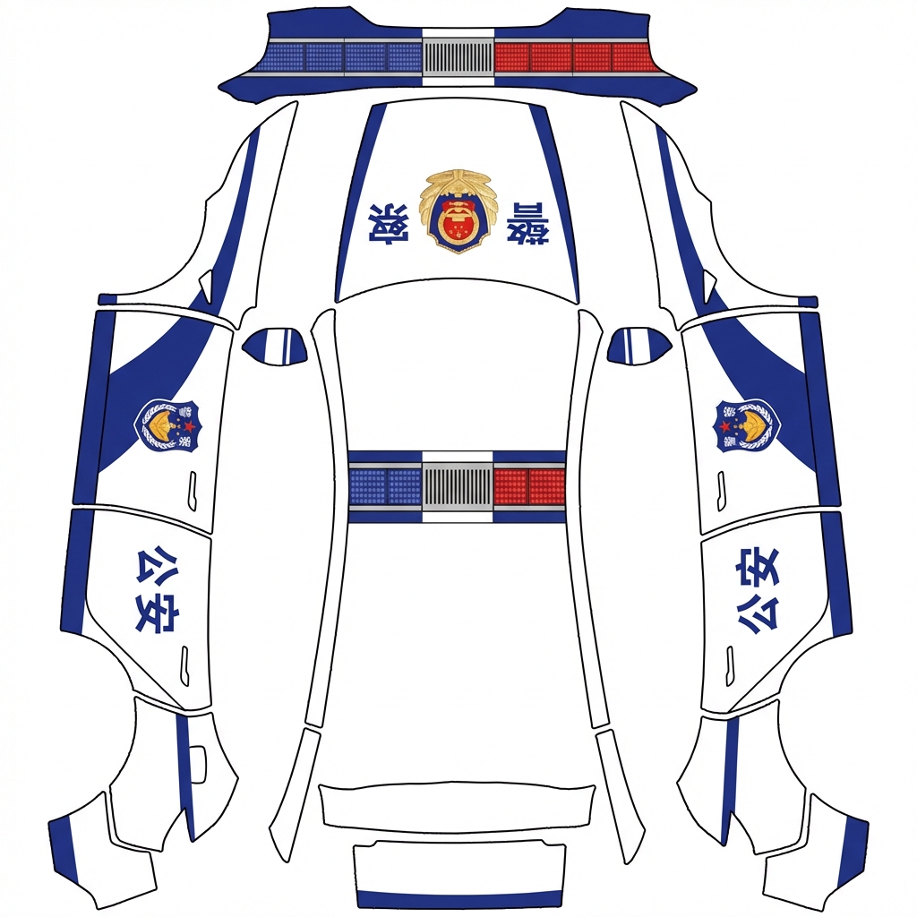 AI Design - 中国警车的样式