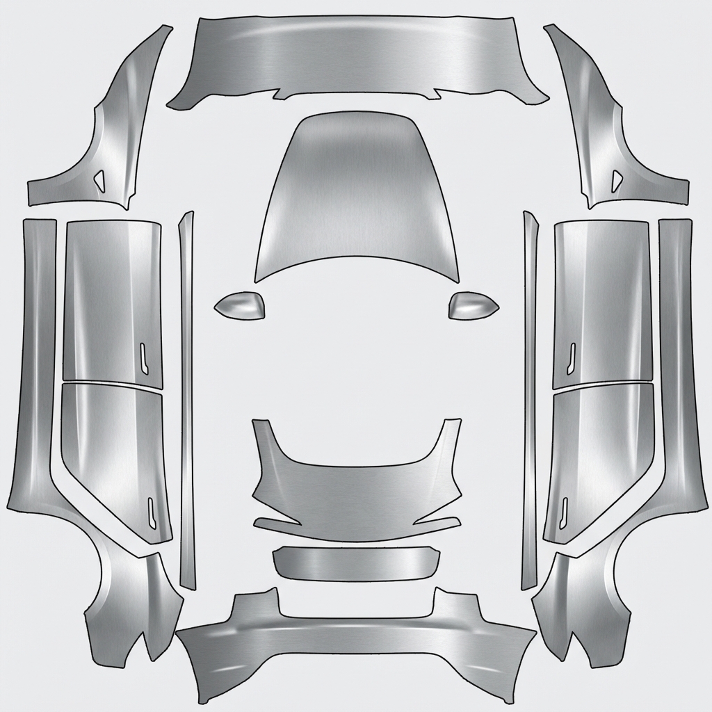 AI Design - 设计一个model3焕新版的皮肤，底色是亚历山大银