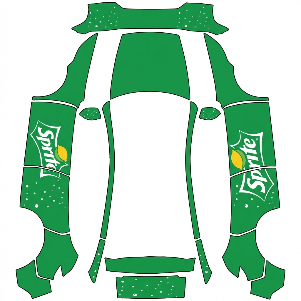 AI Design - 修改参考图，车门两侧的logo，需要竖着，然后跨越两侧车门