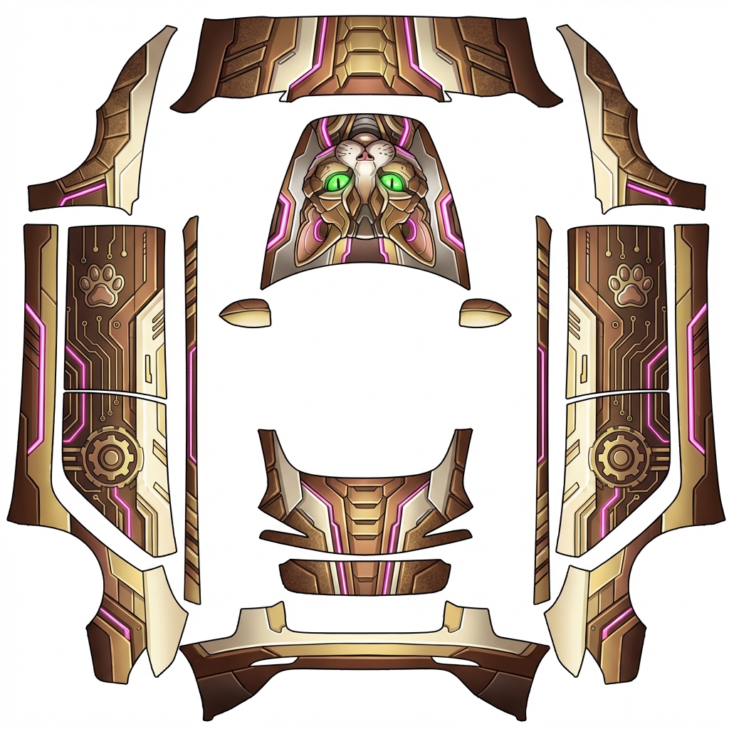 AI Design - 赛博机器猫