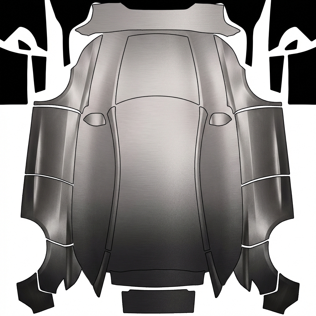 AI Design - 高级弥散渐变风格，金属材质