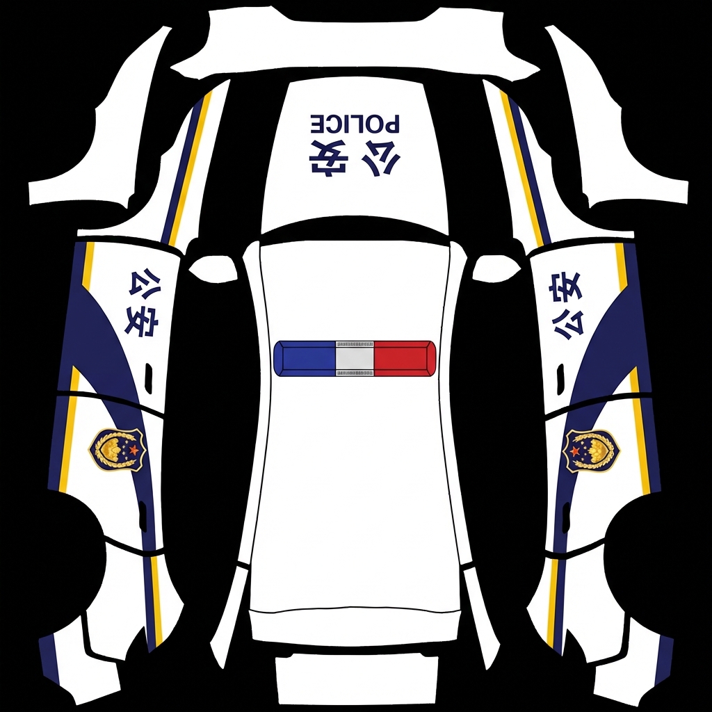 AI Design - 将Model Y 焕新版的3D模型纹理应用到Model 3 