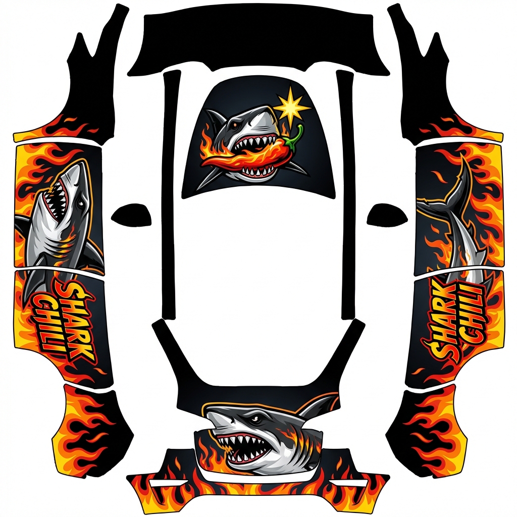 AI Design - 做一张鲨鱼辣椒的效果图