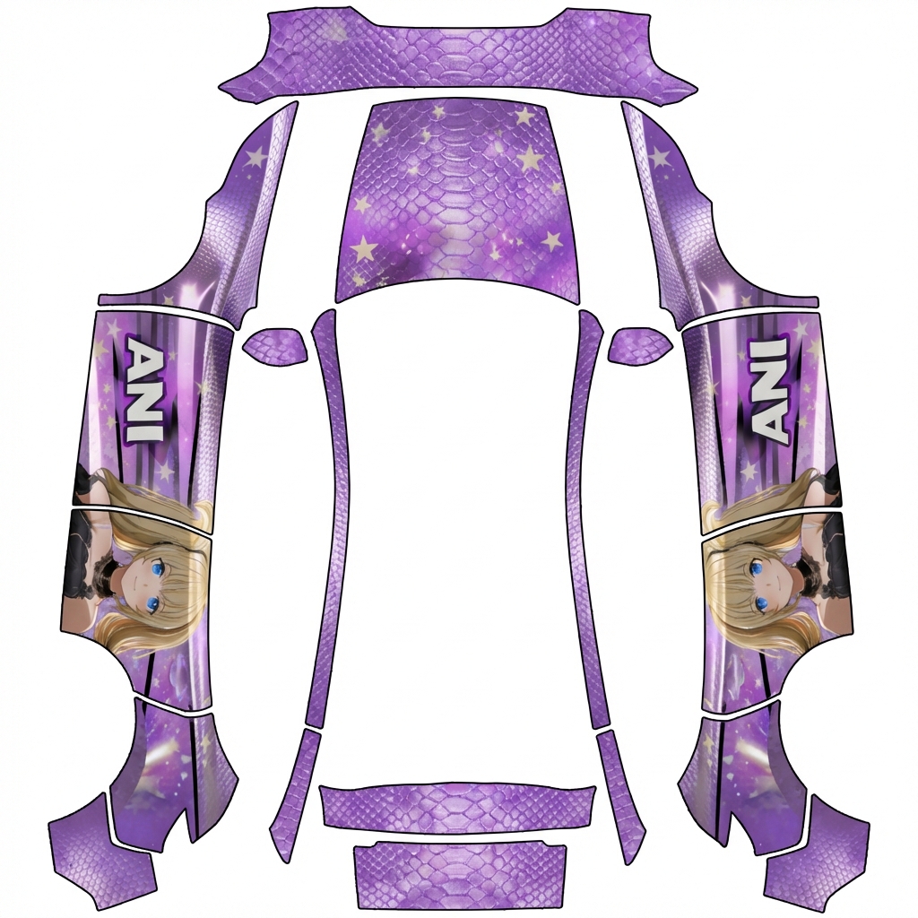 AI Design - 参考图片，生成纹理模版图。