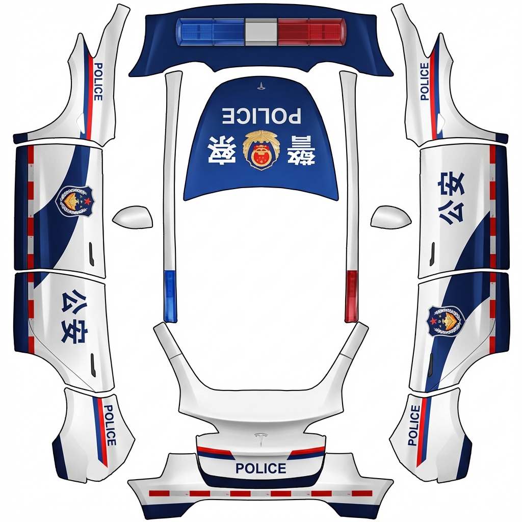 AI Design - 警察，公安 写实风