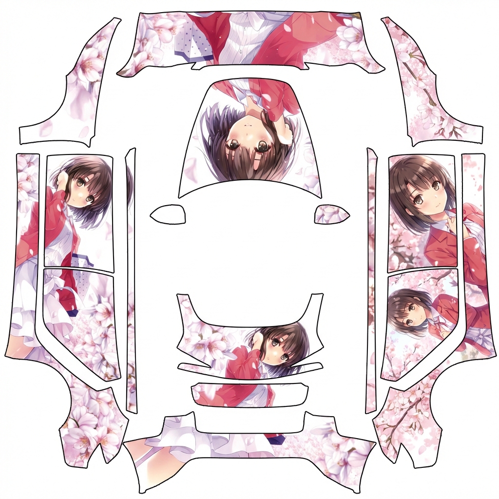 AI Design - 加藤惠主题，同一张图片不要用两次以上，不要留空白位置