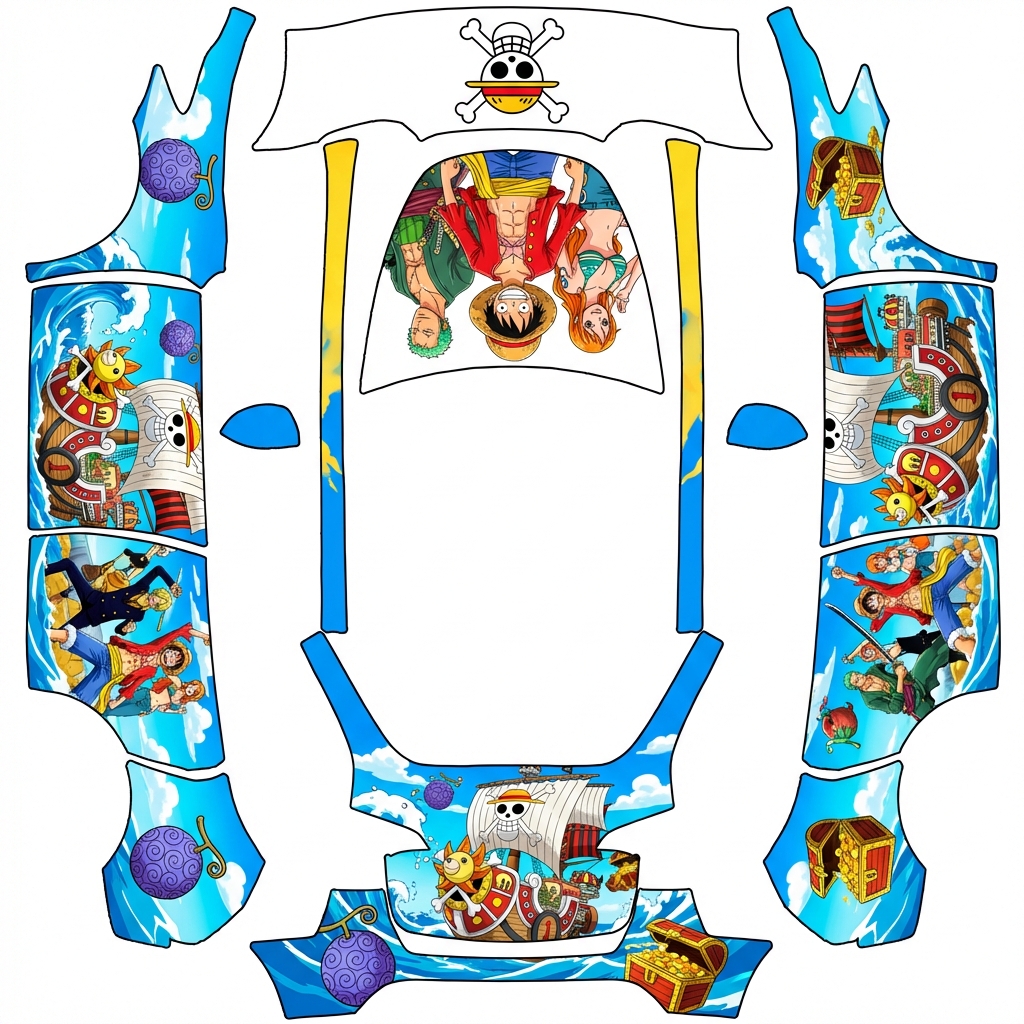 AI Design - 帮我生成一张海贼王的皮肤。