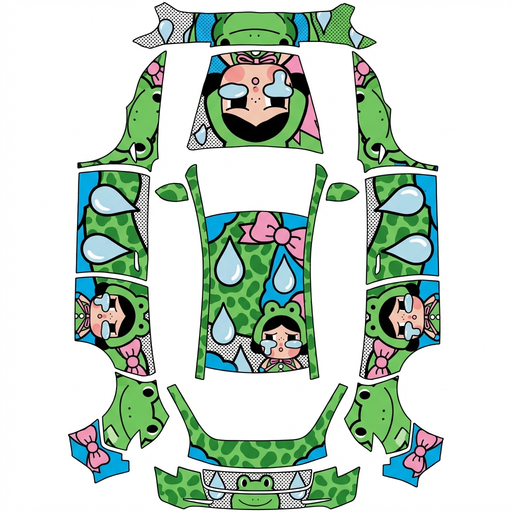 AI Design - 结合pop盲盒哭娃系列