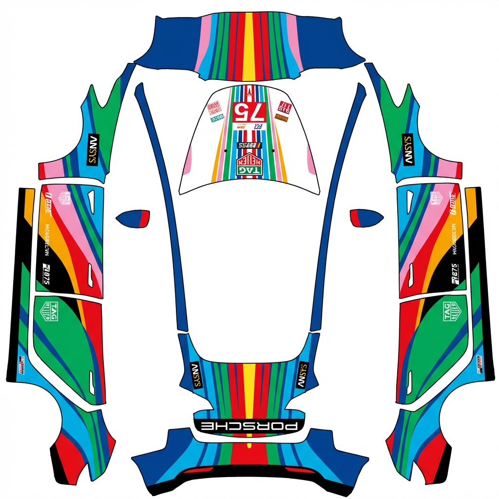 AI Design - 保时捷勒芒75周年涂装