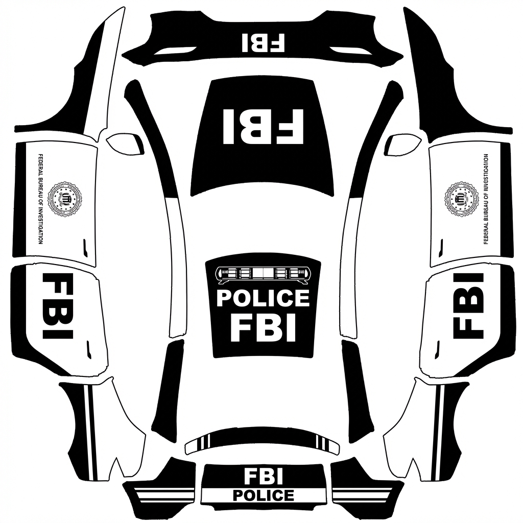 AI Design - 美国FBI警车涂装
