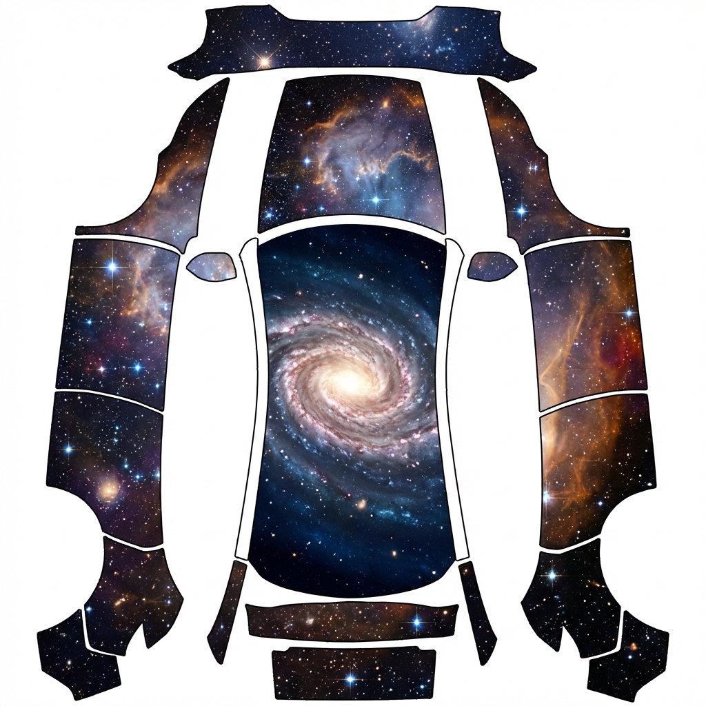 AI Design - 我想要一个宇宙星空银河风格的皮肤。