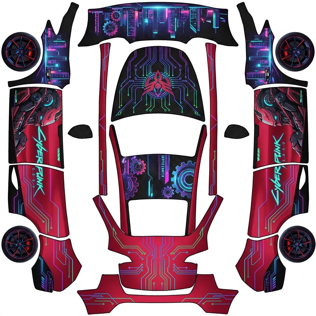 AI Design - 迈凯伦赛博朋克风格