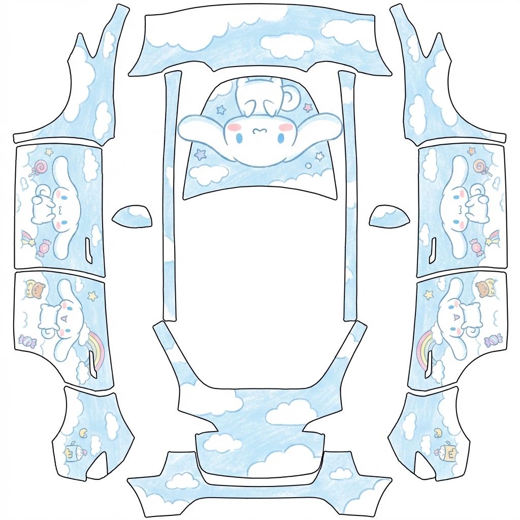 AI Design - 大耳狗卡通风格