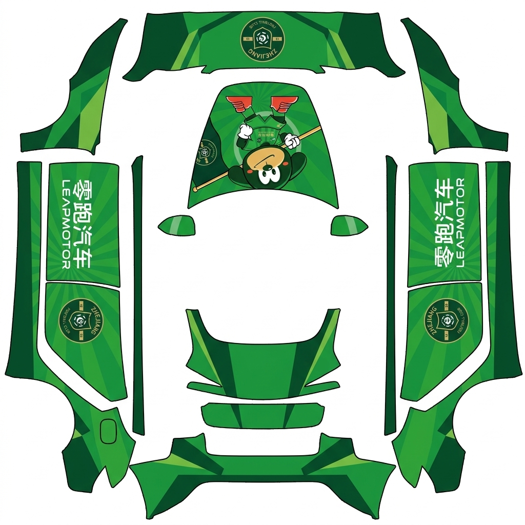 AI Design - 用这个图片上的颜色跟吉祥物进行制作