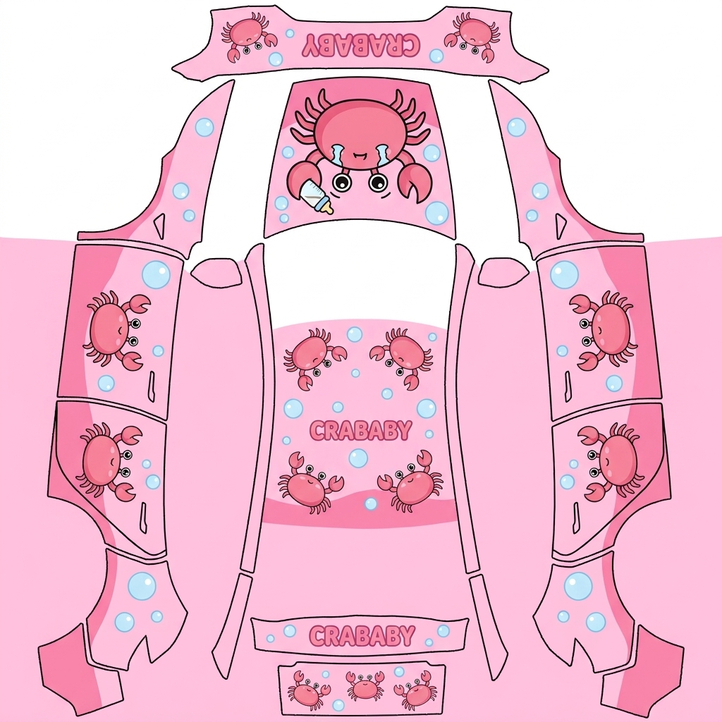 AI Design - 粉色 crababy