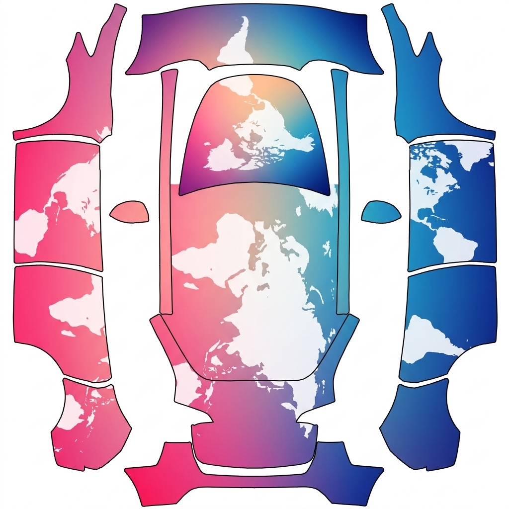 AI Design - 参考上传的图片，进一步润色后完成贴图。要求做到横向和轴对称。