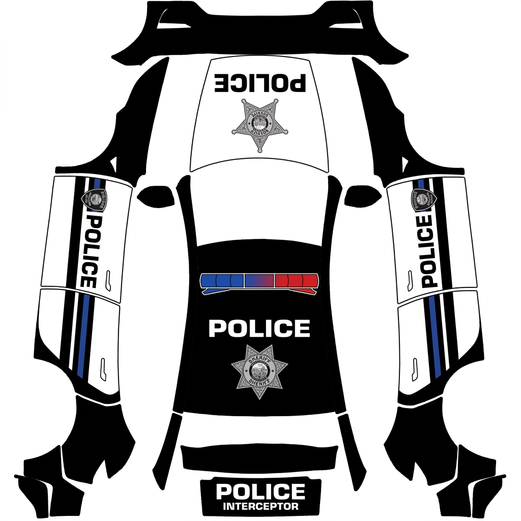 AI Design - 想要一个警车的样子