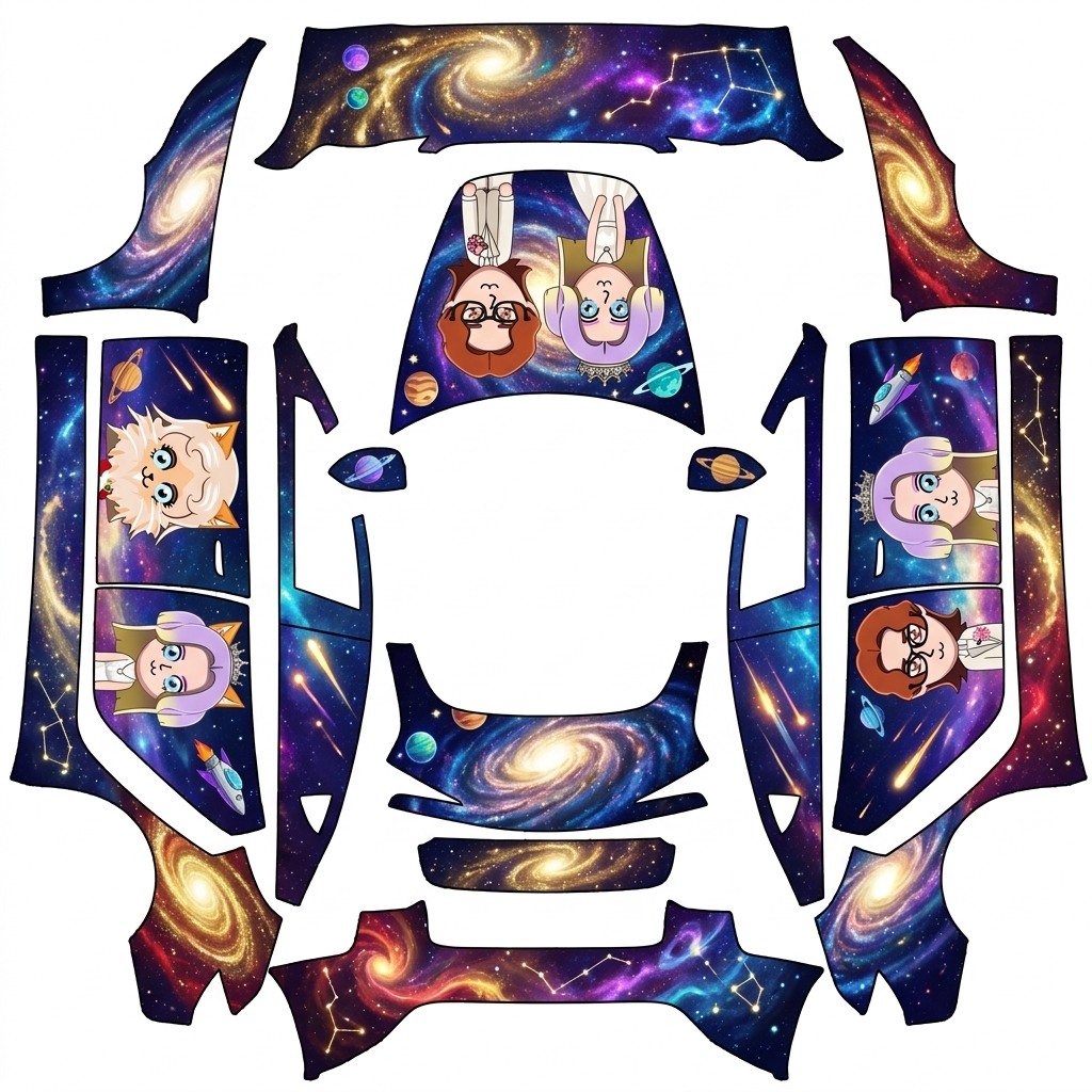 AI Design - 用这三个角色设计炫酷宇宙风格