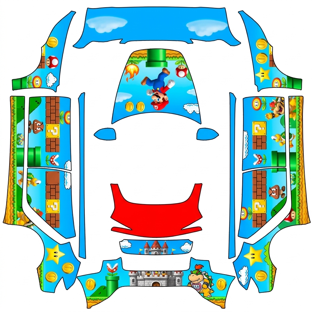 AI Design - 马里奥鲜艳风格