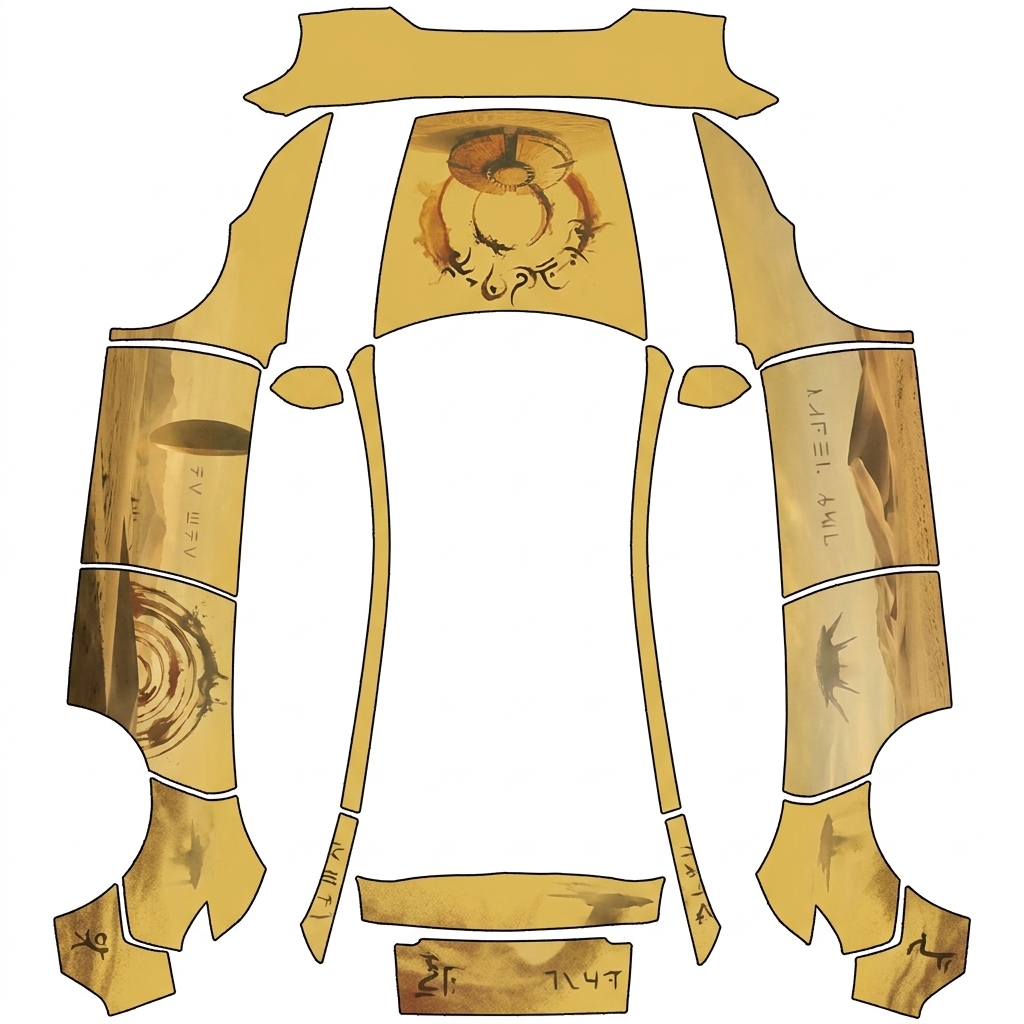 AI Design - 《降临》科幻电影，土黄色系为主