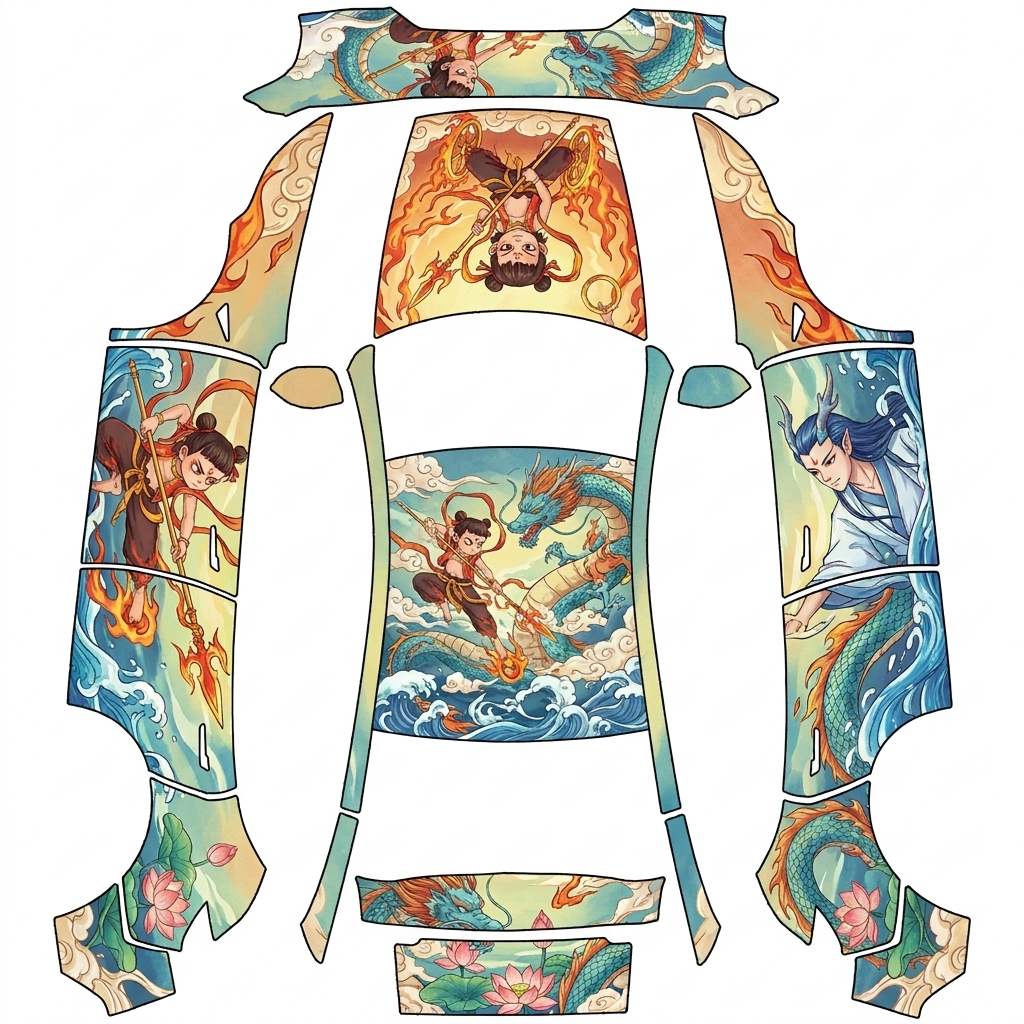 AI Design - 哪吒主题要有哪吒和敖丙