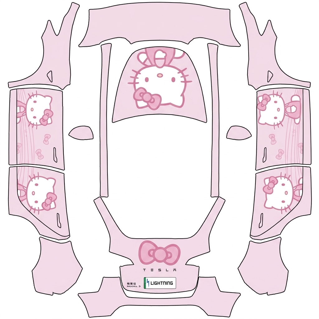 AI Design - 全车淡粉色