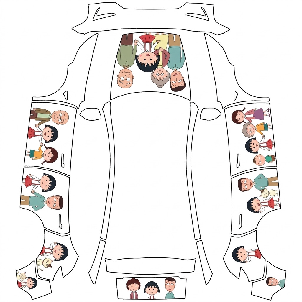 AI Design - 樱桃小丸子一家