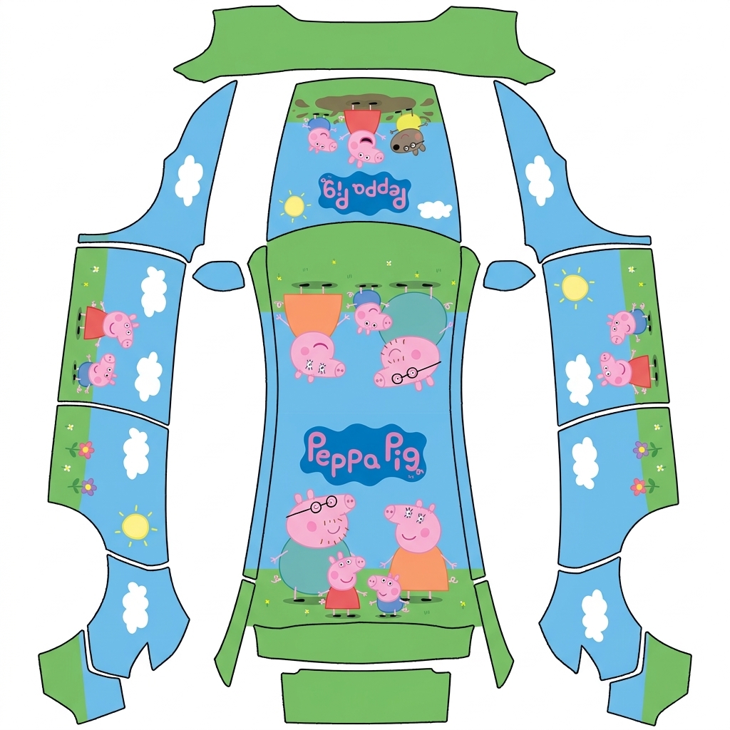 AI Design - 设计一款小猪佩奇的皮肤，皮肤简介，要有Peppa Pig