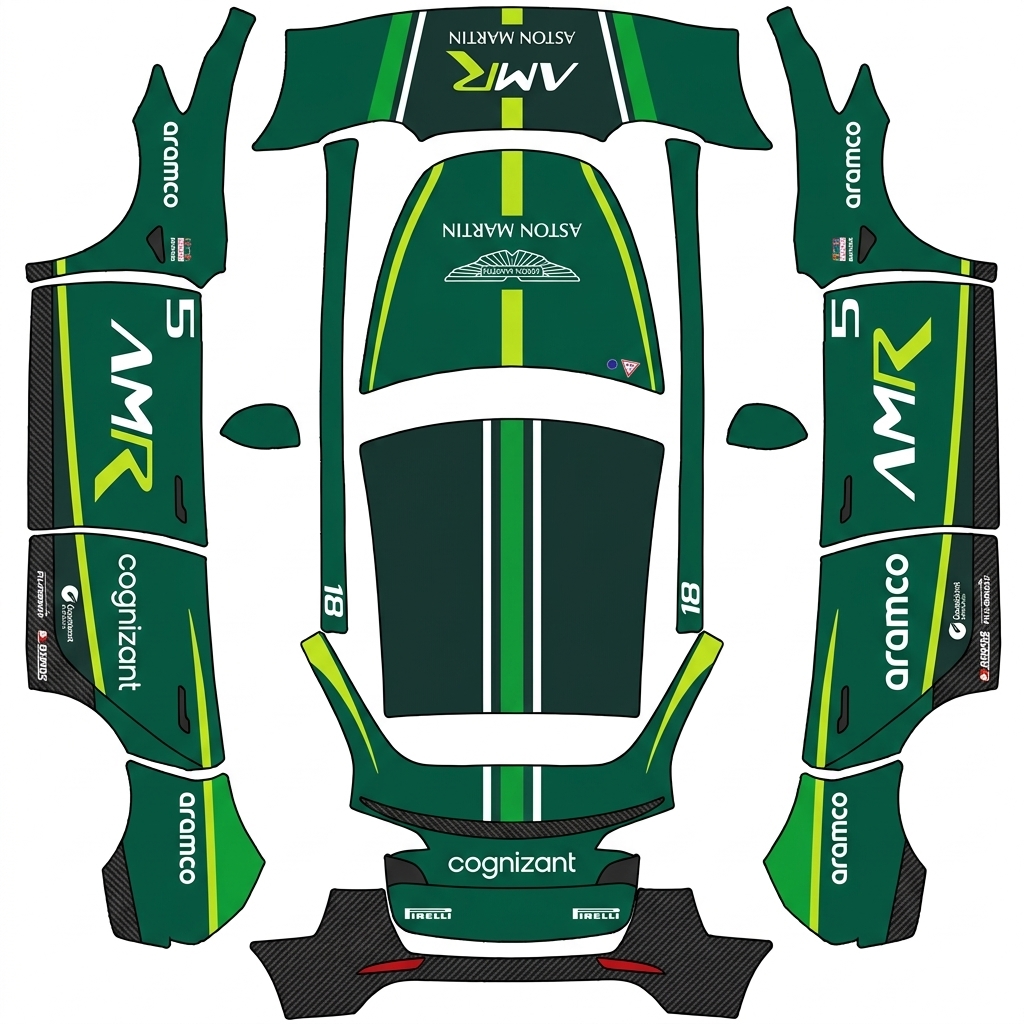 AI Design - f1阿斯顿马丁赛车涂装