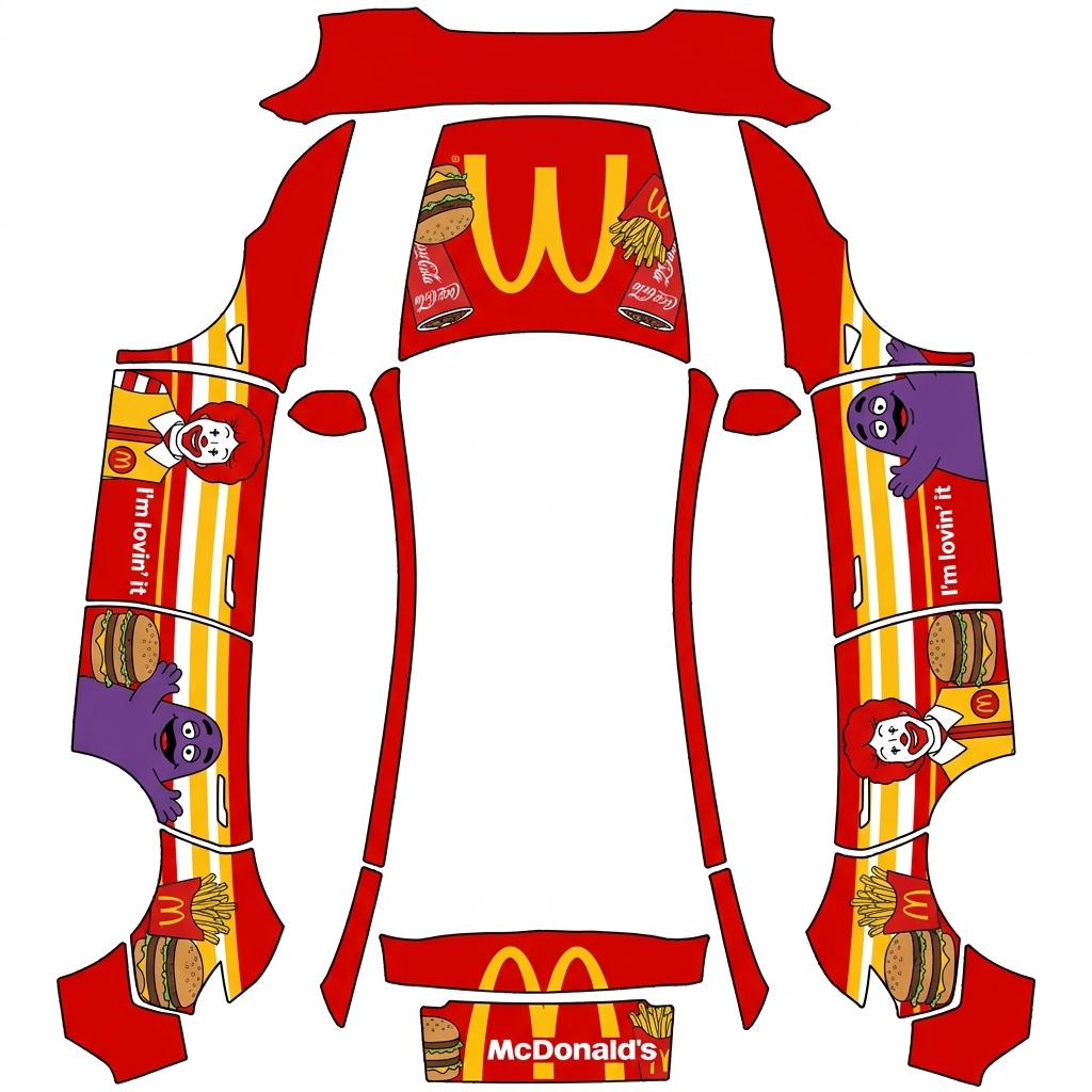 AI Design - 想要以麦当劳为主题元素生成