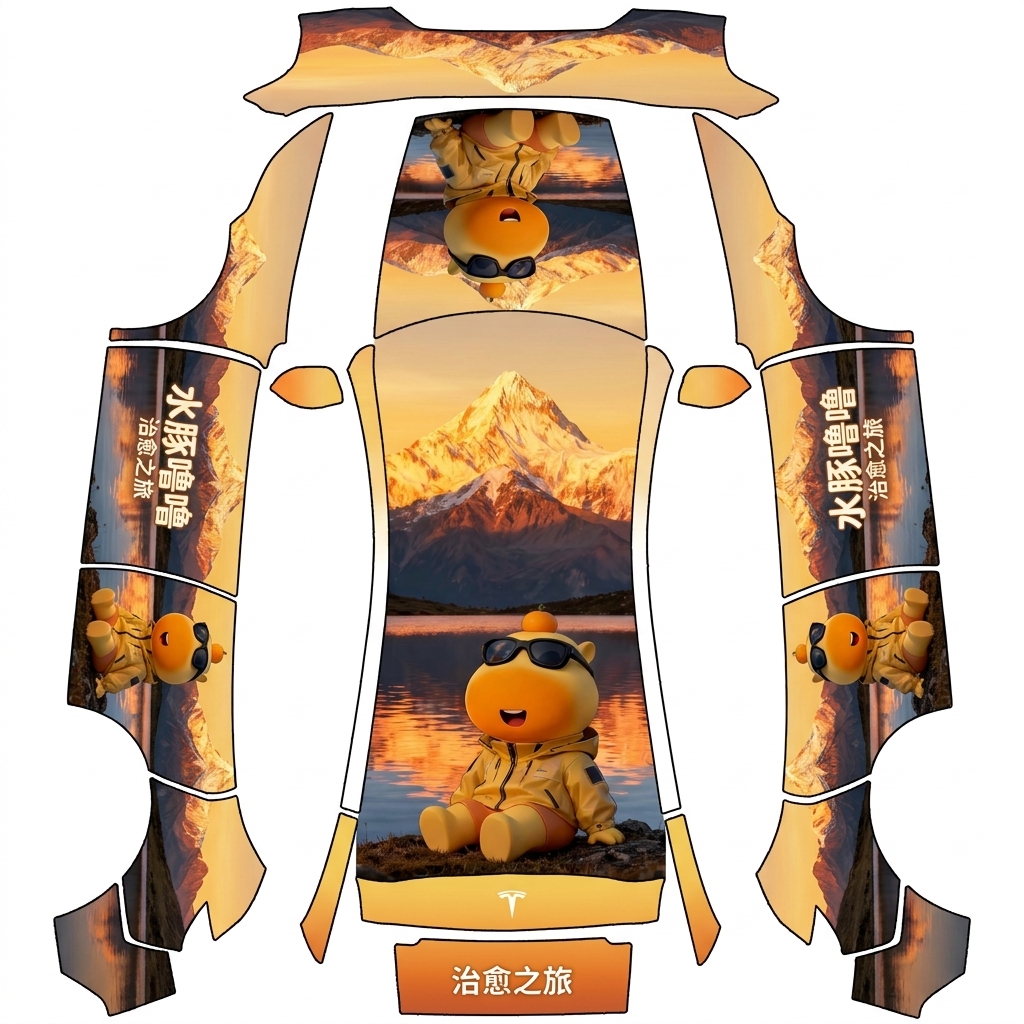 AI Design - 水豚噜噜 可爱 治愈