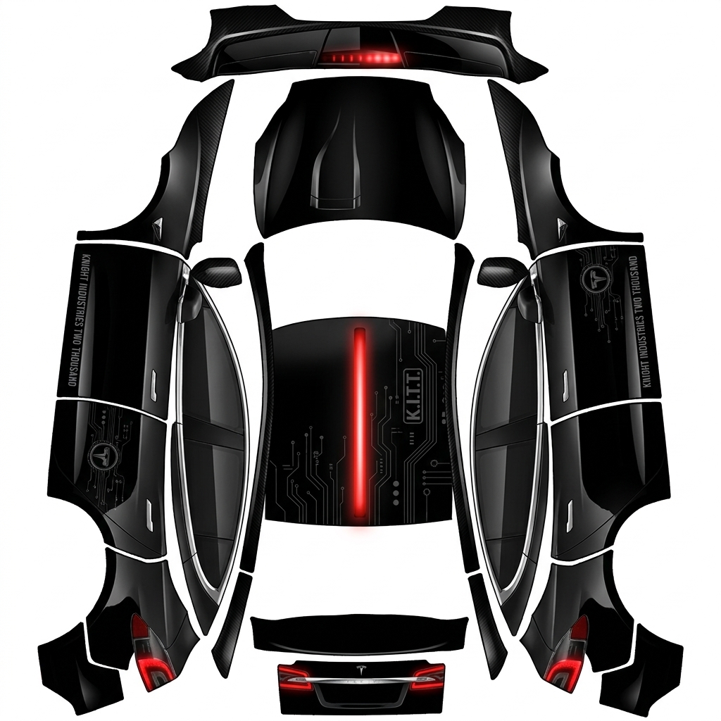 AI Design - 霹雳游侠风格，要有呼吸灯