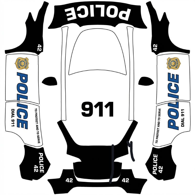 AI Design - 美国警车风格