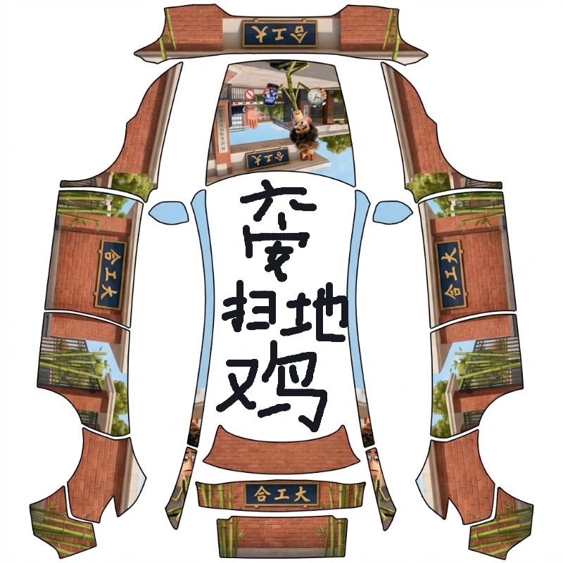 AI Design - 要在前备箱上显示完整