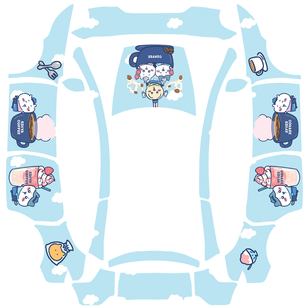 chiikawa吉伊卡哇美食咖啡可爱