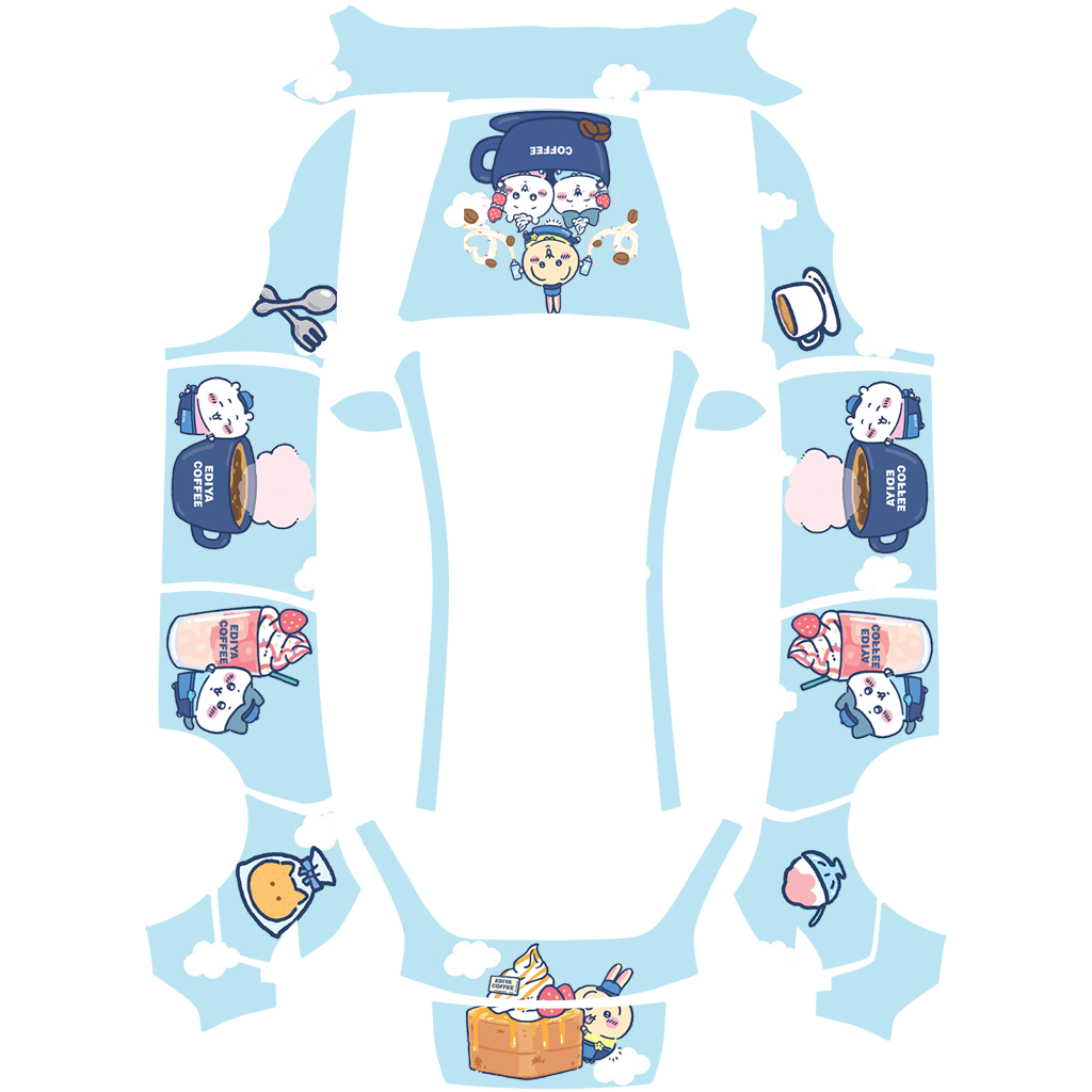 chiikawa吉伊卡哇美食咖啡可爱