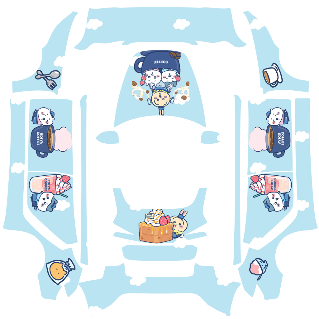 chiikawa吉伊卡哇美食咖啡可爱