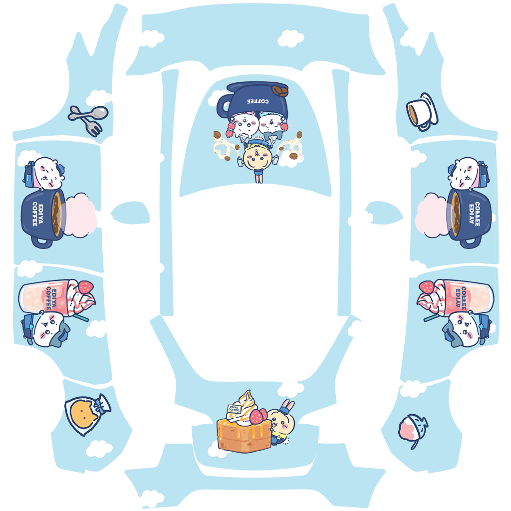 chiikawa吉伊卡哇美食咖啡可爱