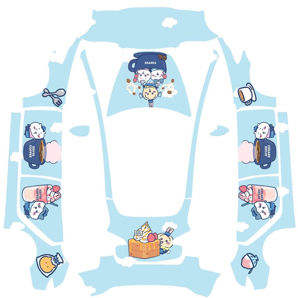 chiikawa吉伊卡哇美食咖啡可爱