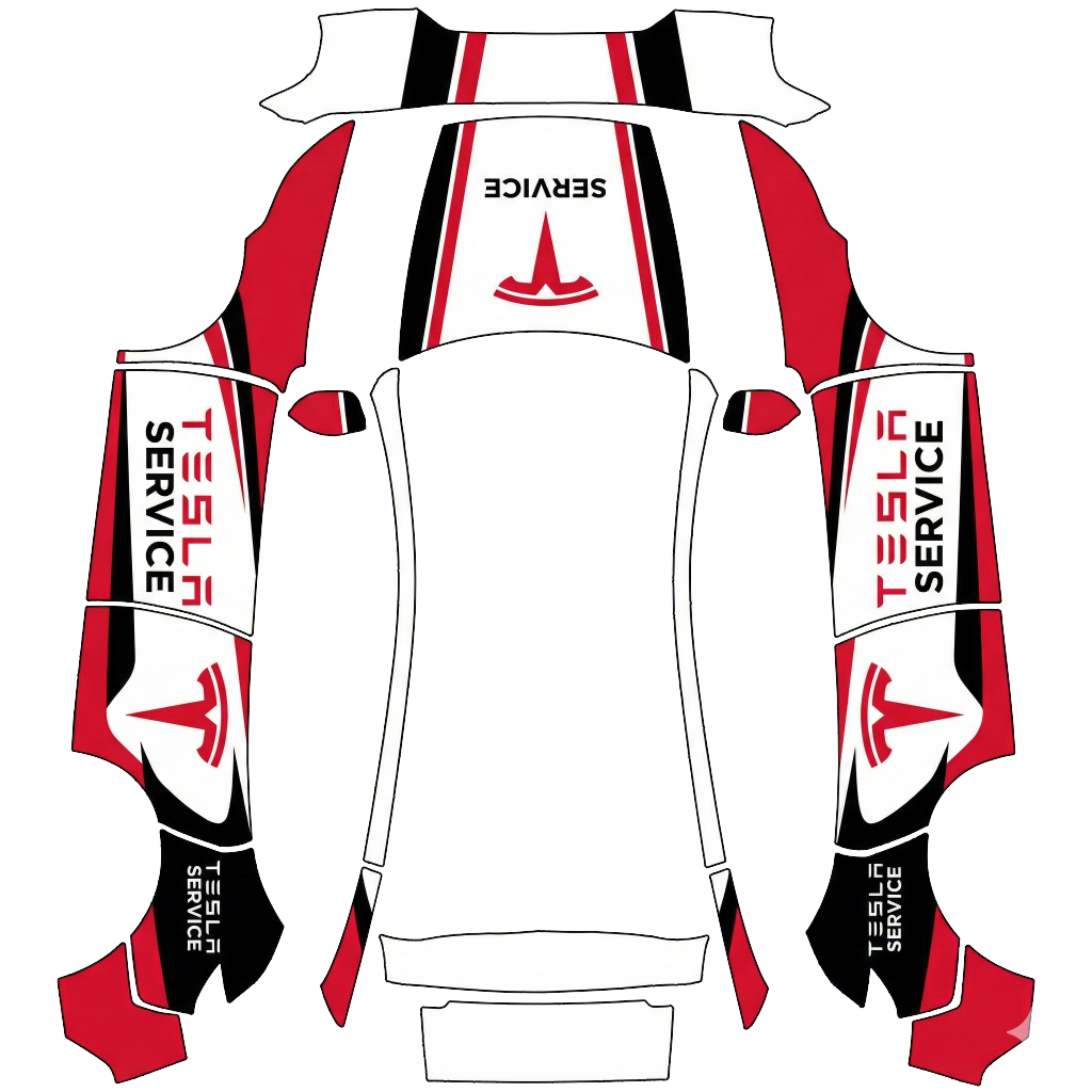 TESLASERVICE 红黑白配色-有型-MY焕新