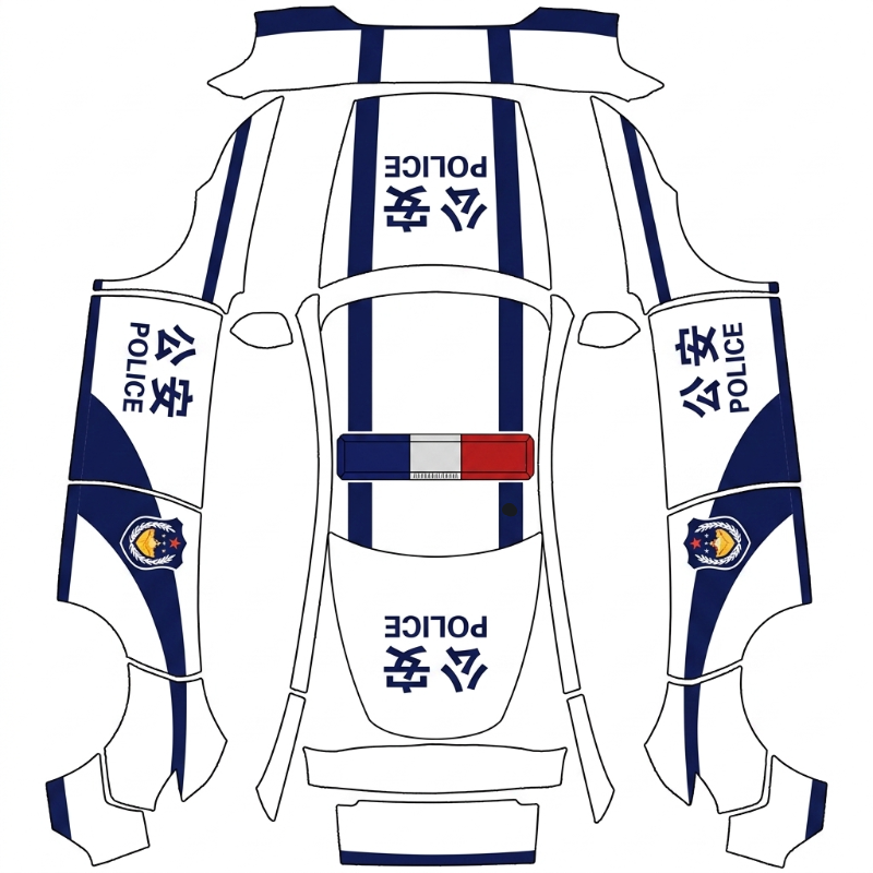 AI Design - 公安警车喷涂